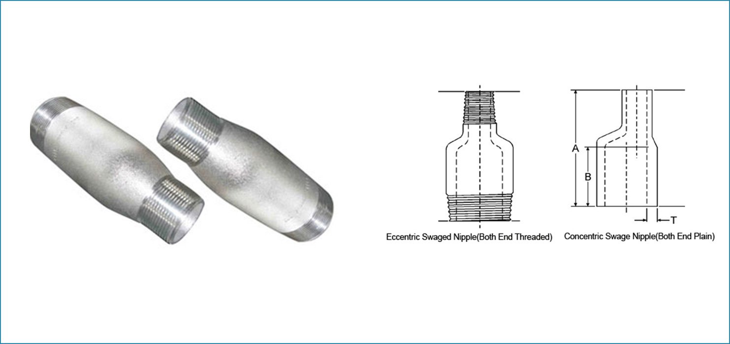 ASME B16.11 Threaded / Screwed Swage Nipple